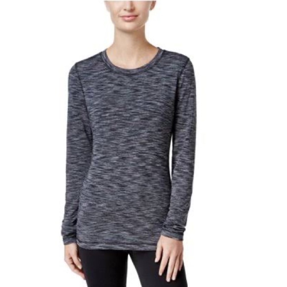 Poof! Long Sleeve T-Shirt Black Space Dye